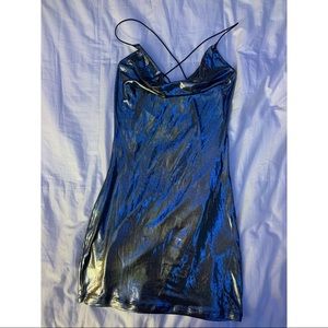 H&M Metallic colored dress